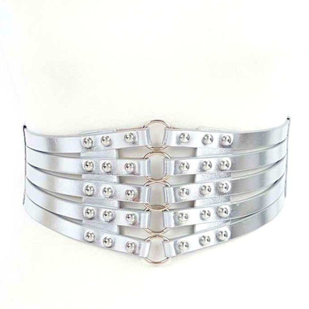 Plus Size Vegan Leather Corset Statement Belt